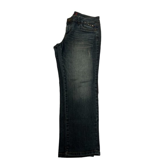 ELLE Jeans Women's Size 12 Stretch Cotton Blend Stitching on Back Pockets Blue F - Picture 7 of 11